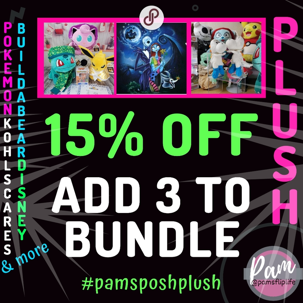 Bundle Plush 15%Off Build a Bear, Disney, Pokemon
